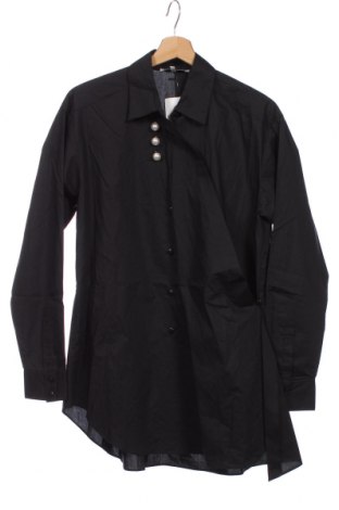 Дамска риза Silvian Heach, Размер XS, Цвят Черен, Памук, Цена 62,65 лв.