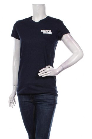 Γυναικείο t-shirt Bershka, Μέγεθος XS, Χρώμα Μπλέ, Βαμβάκι, Τιμή 14,95 €