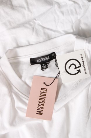 Γυναικείο t-shirt Missguided, Μέγεθος XXS, Χρώμα Λευκό, Βαμβάκι, Τιμή 16,49 €