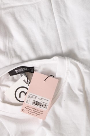 Γυναικείο t-shirt Missguided, Μέγεθος S, Χρώμα Λευκό, Βαμβάκι, Τιμή 16,49 €
