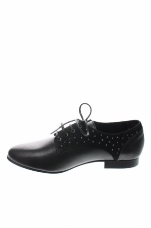 Дамски обувки Mineli, Размер 35, Цвят Черен, Естествена кожа, естествен велур, Цена 101,15 лв.