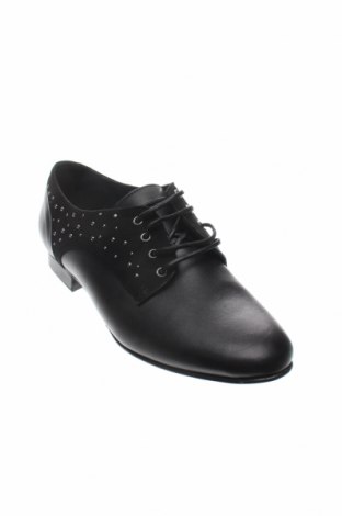 Дамски обувки Mineli, Размер 36, Цвят Черен, Естествена кожа, естествен велур, Цена 101,15 лв.
