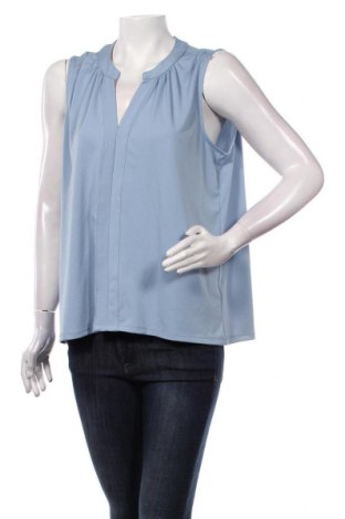 Γυναικείο αμάνικο μπλουζάκι H&M, Μέγεθος L, Χρώμα Μπλέ, 95% πολυεστέρας, 5% ελαστάνη, Τιμή 8,54 €