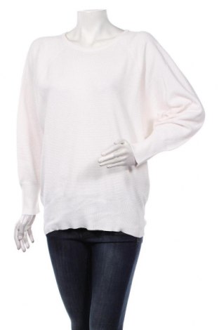 Дамски пуловер Aquascutum, Размер M, Цвят Бял, Памук, Цена 122,20 лв.