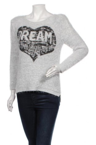 Γυναικείο πουλόβερ Made In Italy, Μέγεθος M, Χρώμα Γκρί, Τιμή 1,64 €