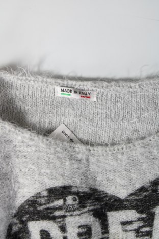 Γυναικείο πουλόβερ Made In Italy, Μέγεθος M, Χρώμα Γκρί, Τιμή 32,78 €