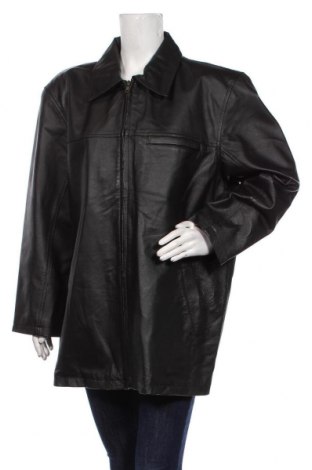 Дамско кожено яке, Размер XL, Цвят Черен, Цена 56,00 лв.