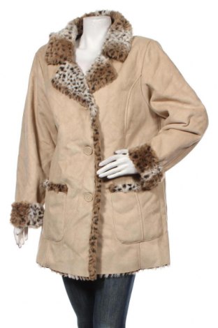 Дамско палто, Размер XL, Цвят Бежов, Цена 70,00 лв.