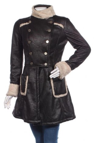 Γυναικείο παλτό Elisabetta Franchi, Μέγεθος L, Χρώμα Καφέ, Τιμή 148,08 €