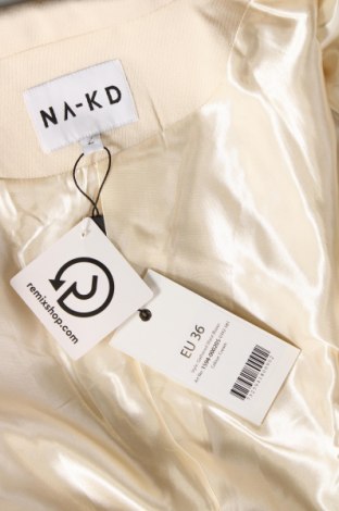 Дамско сако NA-KD, Размер S, Цвят Екрю, Цена 159,00 лв.
