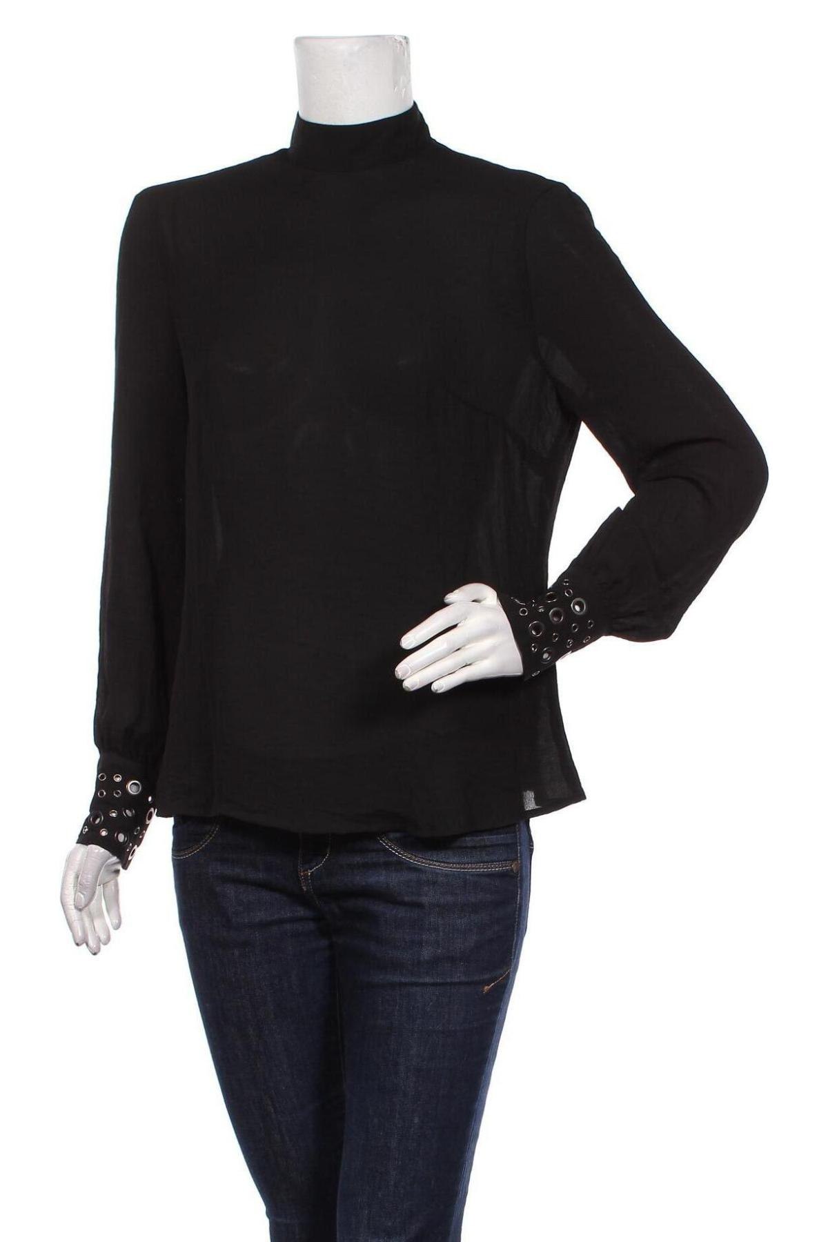 Γυναικεία μπλούζα Amisu, Μέγεθος XS, Χρώμα Μαύρο, Πολυεστέρας, Τιμή 8,66 €