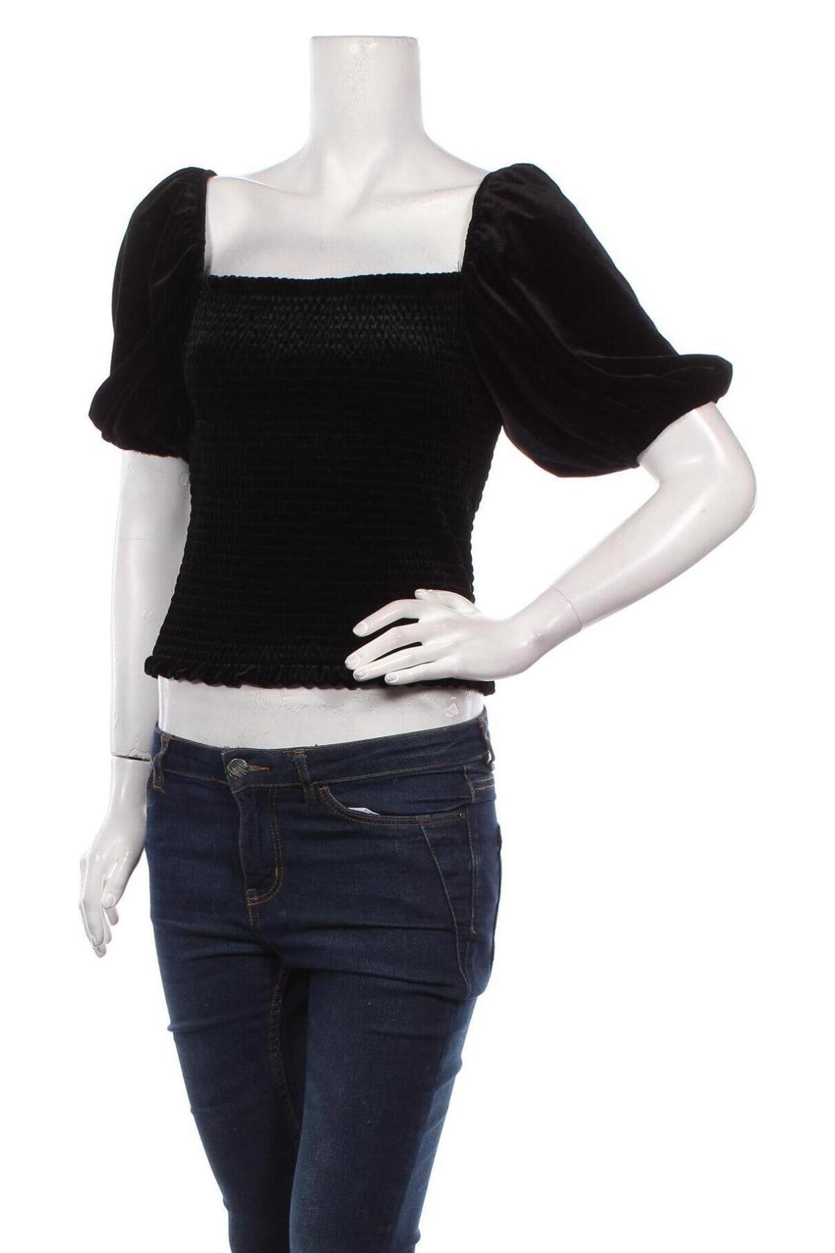 Γυναικεία μπλούζα Mango, Μέγεθος L, Χρώμα Μαύρο, 92% πολυεστέρας, 8% ελαστάνη, Τιμή 10,64 €