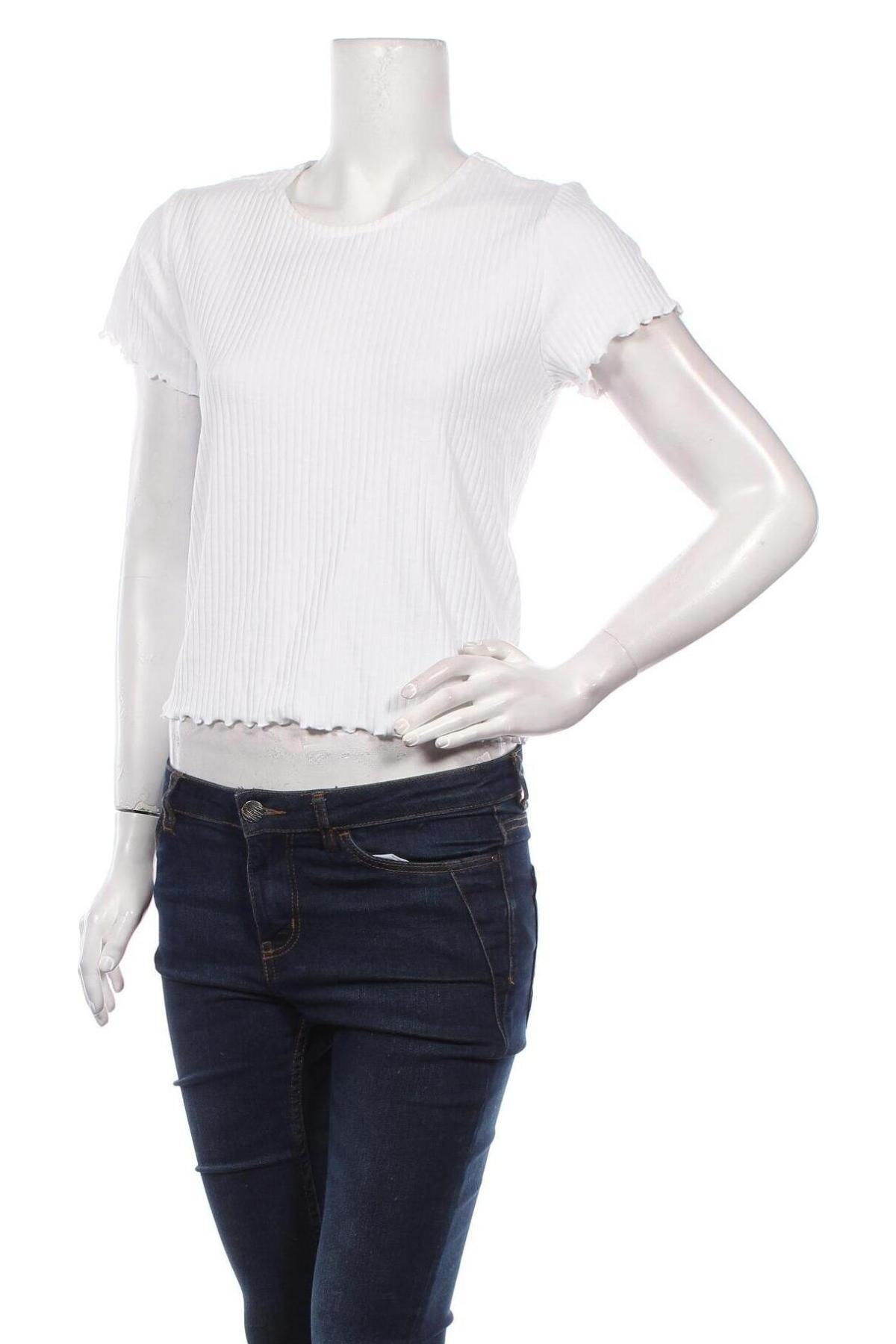 Γυναικεία μπλούζα ONLY, Μέγεθος XL, Χρώμα Λευκό, 63% πολυεστέρας, 32% βισκόζη, 5% ελαστάνη, Τιμή 12,63 €