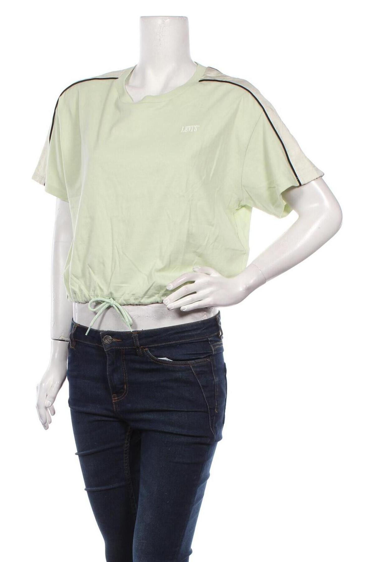 Γυναικείο t-shirt Levi's, Μέγεθος M, Χρώμα Πράσινο, Βαμβάκι, Τιμή 14,23 €