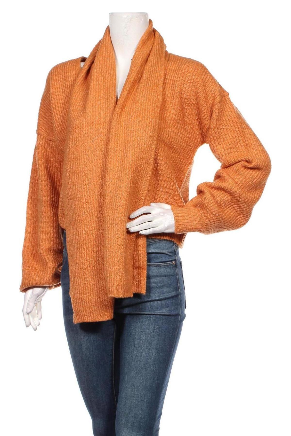 Дамски пуловер Who What Wear, Размер M, Цвят Оранжев, Цена 107,60 лв.