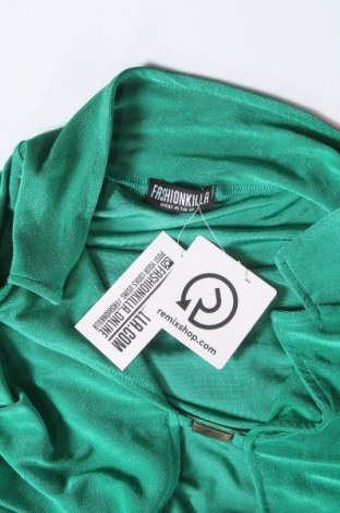 Дамска блуза Fashionkilla, Размер M, Цвят Зелен, Цена 31,00 лв.