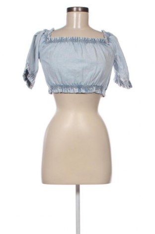 Дамска блуза Gina Tricot, Размер M, Цвят Син, Цена 10,00 лв.