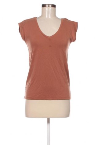 Γυναικεία μπλούζα Pieces, Μέγεθος XS, Χρώμα Καφέ, Τιμή 3,71 €