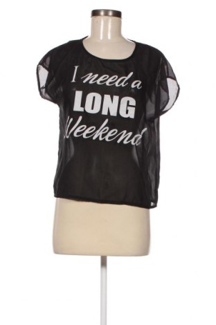 Γυναικεία μπλούζα Terranova, Μέγεθος M, Χρώμα Μαύρο, Τιμή 9,72 €