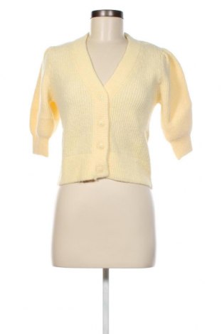 Damen Strickjacke Monki, Größe XS, Farbe Gelb, Preis 4,80 €