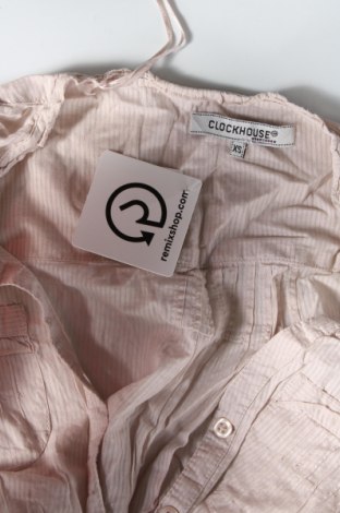 Γυναικείο πουκάμισο Clockhouse, Μέγεθος XS, Χρώμα  Μπέζ, Τιμή 1,92 €