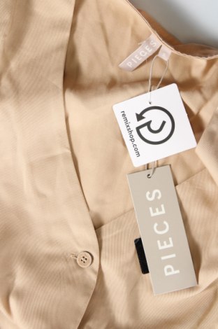 Γυναικείο πουκάμισο Pieces, Μέγεθος S, Χρώμα  Μπέζ, Τιμή 6,80 €