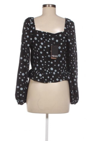 Γυναικείο πουκάμισο Pieces, Μέγεθος XS, Χρώμα Μαύρο, Τιμή 7,22 €