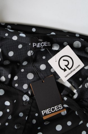 Γυναικείο πουκάμισο Pieces, Μέγεθος S, Χρώμα Μαύρο, Τιμή 5,98 €