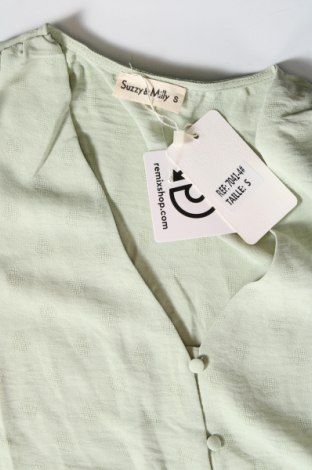 Дамска риза Suzzy&Milly, Размер S, Цвят Зелен, Цена 8,80 лв.