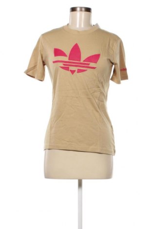 Γυναικείο t-shirt Adidas, Μέγεθος S, Χρώμα  Μπέζ, Τιμή 29,90 €
