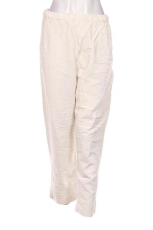 Pantaloni de velvet de femei, Mărime M, Culoare Alb, Preț 12,40 Lei
