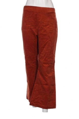 Γυναικείο κοτλέ παντελόνι, Μέγεθος XL, Χρώμα Πορτοκαλί, Τιμή 2,51 €
