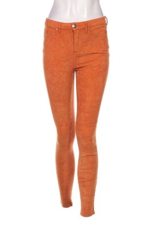 Pantaloni de velvet de femei Amisu, Mărime S, Culoare Portocaliu, Preț 17,17 Lei