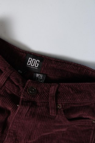 Γυναικείο κοτλέ παντελόνι BDG, Μέγεθος XS, Χρώμα Κόκκινο, Τιμή 2,69 €