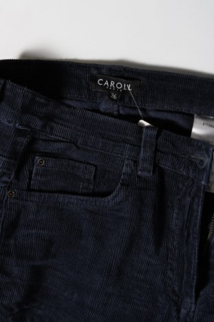 Pantaloni de velvet de femei Caroll, Mărime S, Culoare Albastru, Preț 14,51 Lei