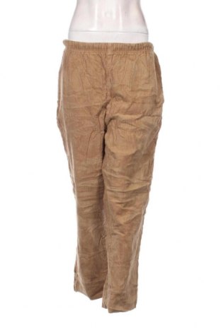 Pantaloni de velvet de femei Sora, Mărime M, Culoare Bej, Preț 13,35 Lei