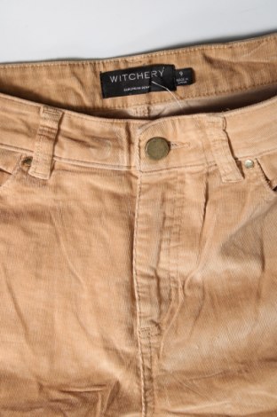 Pantaloni de velvet de femei Witchery, Mărime S, Culoare Bej, Preț 12,89 Lei