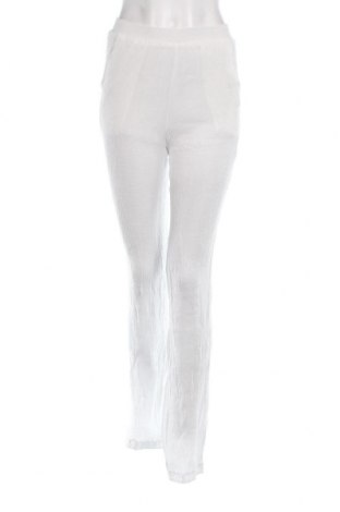 Pantaloni de femei Bershka, Mărime S, Culoare Alb, Preț 31,78 Lei