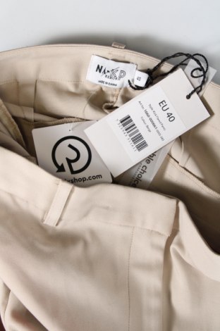Dámské kalhoty  NA-KD, Velikost M, Barva Béžová, Cena  151,00 Kč