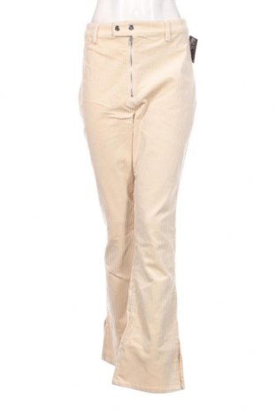 Pantaloni de femei Nly Trend, Mărime L, Culoare Bej, Preț 37,83 Lei