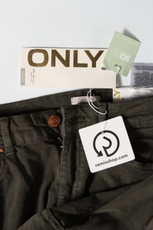 Дамски панталон ONLY, Размер S, Цвят Зелен, Цена 18,36 лв.