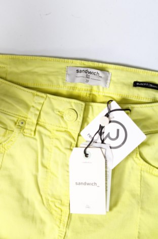 Дамски панталон Sandwich_, Размер M, Цвят Жълт, Цена 13,14 лв.