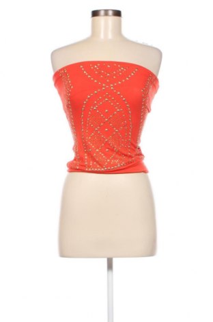 Γυναικείο αμάνικο μπλουζάκι, Μέγεθος XS, Χρώμα Πορτοκαλί, Τιμή 1,60 €