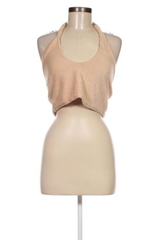 Γυναικείο αμάνικο μπλουζάκι Fashionkilla, Μέγεθος L, Χρώμα  Μπέζ, Τιμή 2,81 €