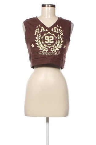 Γυναικείο αμάνικο μπλουζάκι Fb Sister, Μέγεθος XXS, Χρώμα Καφέ, Τιμή 2,81 €