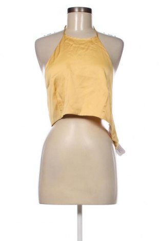 Γυναικείο αμάνικο μπλουζάκι Glamorous, Μέγεθος L, Χρώμα Κίτρινο, Τιμή 4,49 €