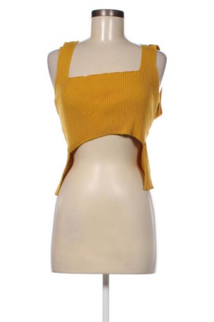 Γυναικείο αμάνικο μπλουζάκι Missguided, Μέγεθος L, Χρώμα Κίτρινο, Τιμή 1,73 €