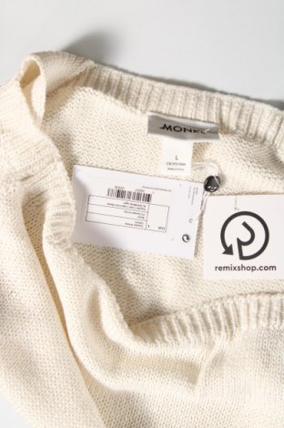 Γυναικείο αμάνικο μπλουζάκι Monki, Μέγεθος L, Χρώμα Λευκό, Τιμή 5,97 €