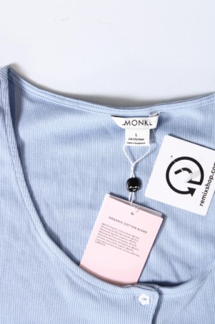 Γυναικείο αμάνικο μπλουζάκι Monki, Μέγεθος L, Χρώμα Μπλέ, Τιμή 4,90 €