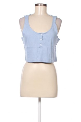 Γυναικείο αμάνικο μπλουζάκι Monki, Μέγεθος L, Χρώμα Μπλέ, Τιμή 4,60 €